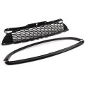 Glossy Black Front Hood Grille Surround Cover Trim Kits For R55 R56 R57 R58 R59 S Jcw Performance Upgrade Sports Car