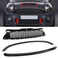 Glossy Black Front Hood Grille Surround Cover Trim Kits For R55 R56 R57 R58 R59 S Jcw Performance Upgrade Sports Car