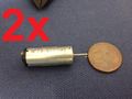 2 Pieces 1025 Dc 3v 17000rpm Brush Small Motor High Speed Micro Cylindrical C4 