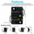 100 Amp Fuse Holders Audio Circuit Breaker Reset Inverter 12v-48v Dc Holder Replace Fuses With Reset Button For Automotive