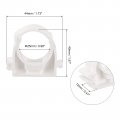 Uxcell 25mm Dia Pipe Clamps Clips Ppr Water Hose Fittings Tube Holder With Lock For Supply White 12 Pcs
