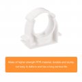 Uxcell 25mm Dia Pipe Clamps Clips Ppr Water Hose Fittings Tube Holder With Lock For Supply White 12 Pcs