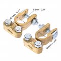 Uxcell Battery Terminal Positive Negative Clamps Set Brass 1 Pair