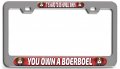 It Is Hard To Be Humble When You Own A Boerboel Dogs Pets Ch 3d Metal License Plate Frame Auto Suv Truck Tag Holder R13 
