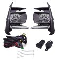 Fog Light Lamp Assembly Passenger And Driver Side Replacement For Sienna Base L Le Se Xle Limited 2018-2019 With Bulbs Front