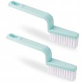 2pcs Grout Cleaner Brushes V Shape Stiff Bristle Crevice Cleaning Brush Shower Scrub Tool For Tile Floors Tracks Door Slot 