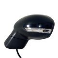 Spieg Fi1320104 Driver Side Mirror Replacement For Fiat 500x 2016-2020 Power Heated Turn Signal Manual Fold Paintable Black