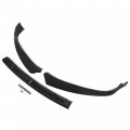 Kuafu Front Bumper Lip Compatible With 2016-2020 Tesla Model S 3pcs Carbon Fiber Style Spoiler Splitter Air Dam Body Kit Trim