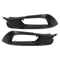 Hecasa Fog Light Bezel Bracket For 2012 Honda Civic Base Dx Ex-l Ex Gx Hf Lx Si Sedan Front Bumper Cover Kit Replacement