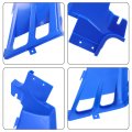 Gas Tank Side Covers With Grill 2gu-23391-80-00 Replacement For Yamaha Banshee 350 Yfz350 1987-2006 Blue Plastic