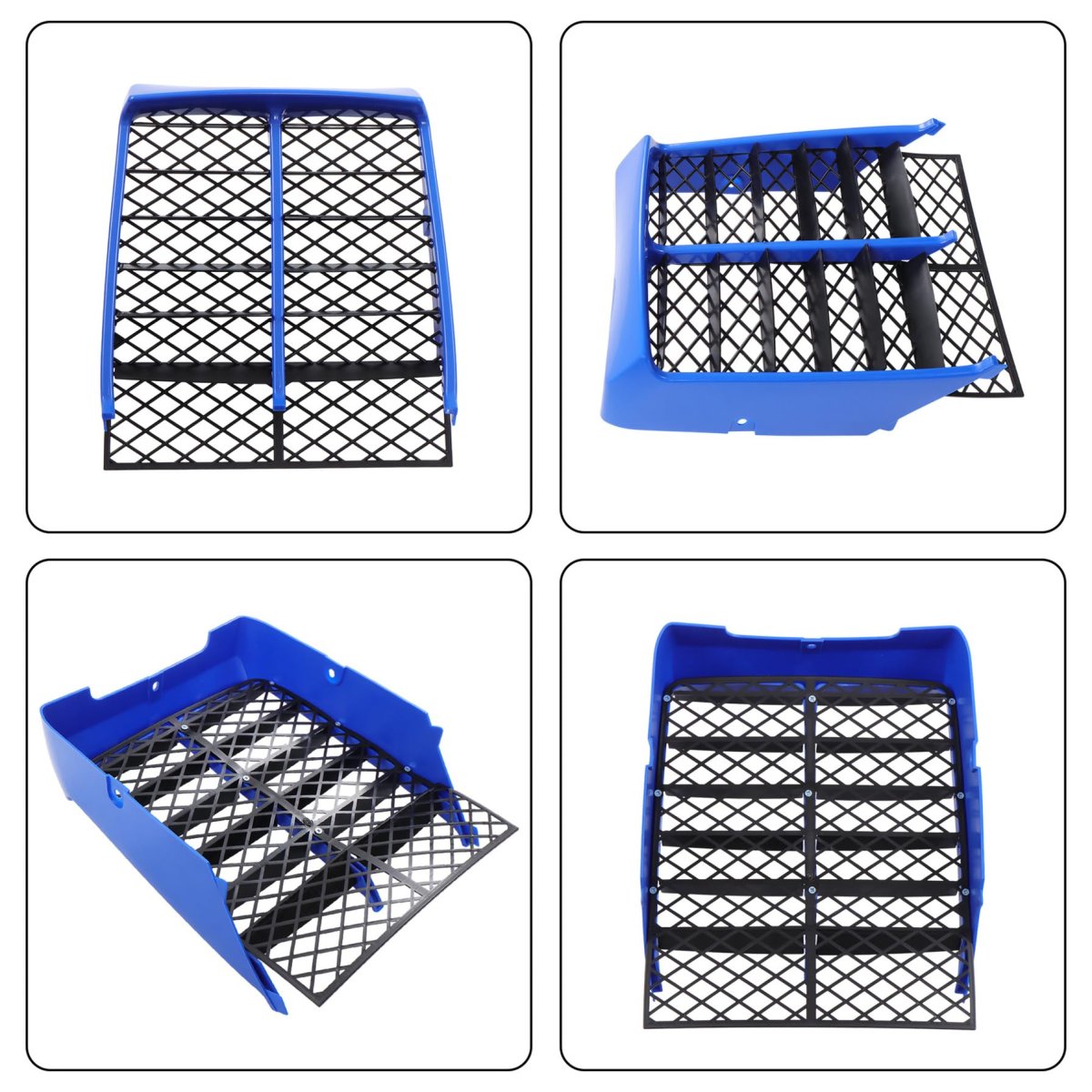 Gas Tank Side Covers With Grill 2gu-23391-80-00 Replacement For Yamaha Banshee 350 Yfz350 1987-2006 Blue Plastic