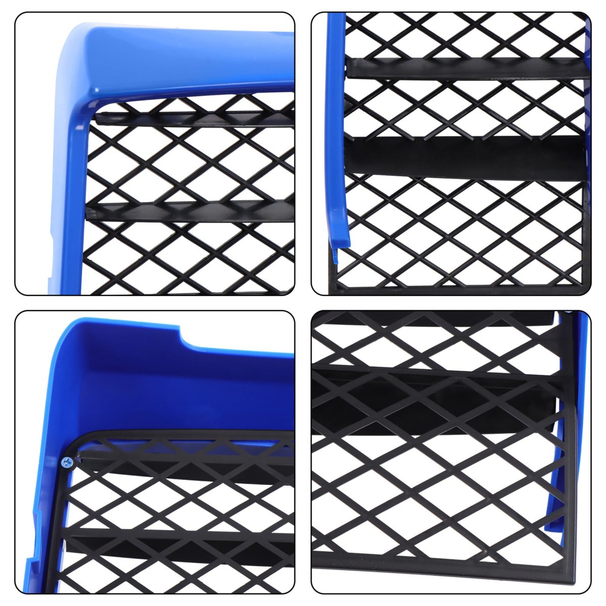 Gas Tank Side Covers With Grill 2gu-23391-80-00 Replacement For Yamaha Banshee 350 Yfz350 1987-2006 Blue Plastic