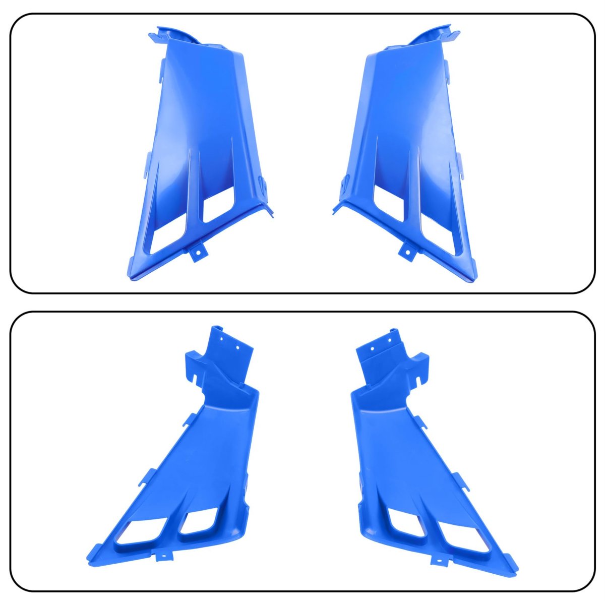 Gas Tank Side Covers With Grill 2gu-23391-80-00 Replacement For Yamaha Banshee 350 Yfz350 1987-2006 Blue Plastic