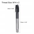 M14 X 2 Spiral Point Threading Tap H2 Tolerance High Speed Steel Ticn Coated Round Shank With Square End Din371 376 Metric