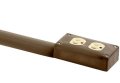Electriduct Lay Flat Electrical Power Extension Cord Cover Cable Protector 8 Feet Brown