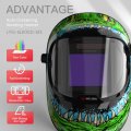Large Viewing True Color Solar Powered Auto Darkening Welding Helmet With Side View 4 Arc Sensor Wide Shade 5-9 9-13 Welder