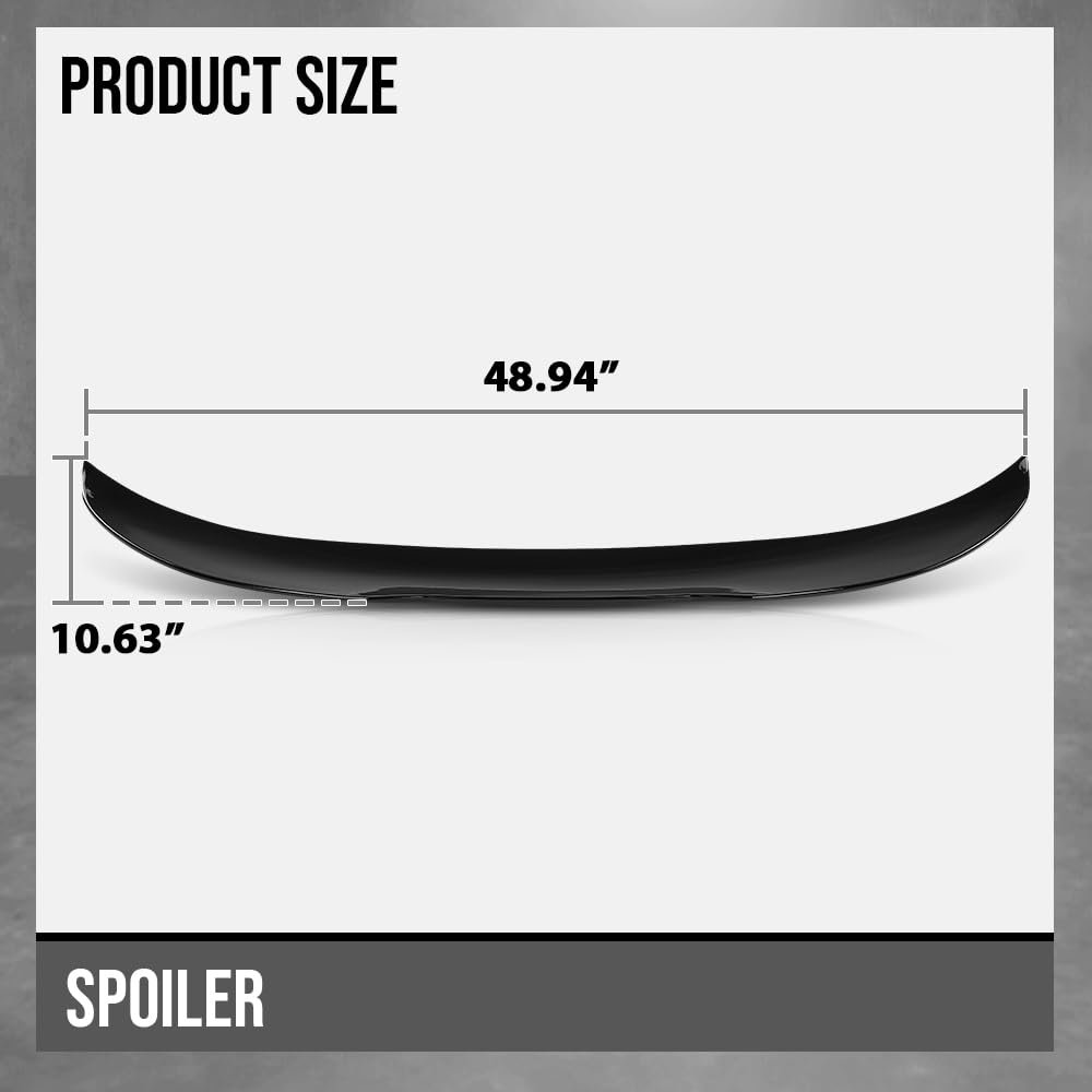 Rear Trunk Spoiler Wing For Bmw F80 M3 Sedan 2015 2018 And F30 3 Series 4 Door 2012 Gloss Black Polypropylene Pp Finish
