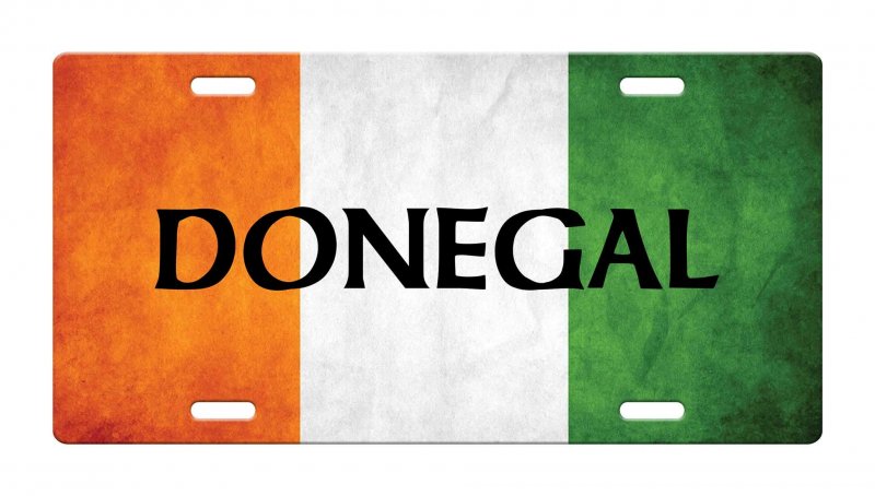 Donegal Irish Ireland Flag Des 1 Aluminum Car License Plate