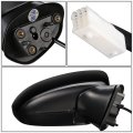 Ma1321183 Factory Style Passenger Right Side Mirror Manual Folding Power Adjust Compatible With Mazda 3 17-18 Paint To Match