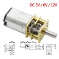 Bemonoc Ga12-n20 Micro Dc 6v 200 Rpm High Speed Reduction Motor Mini Metal Gear Box With 2 Terminals For Rc Car Robot Model Diy