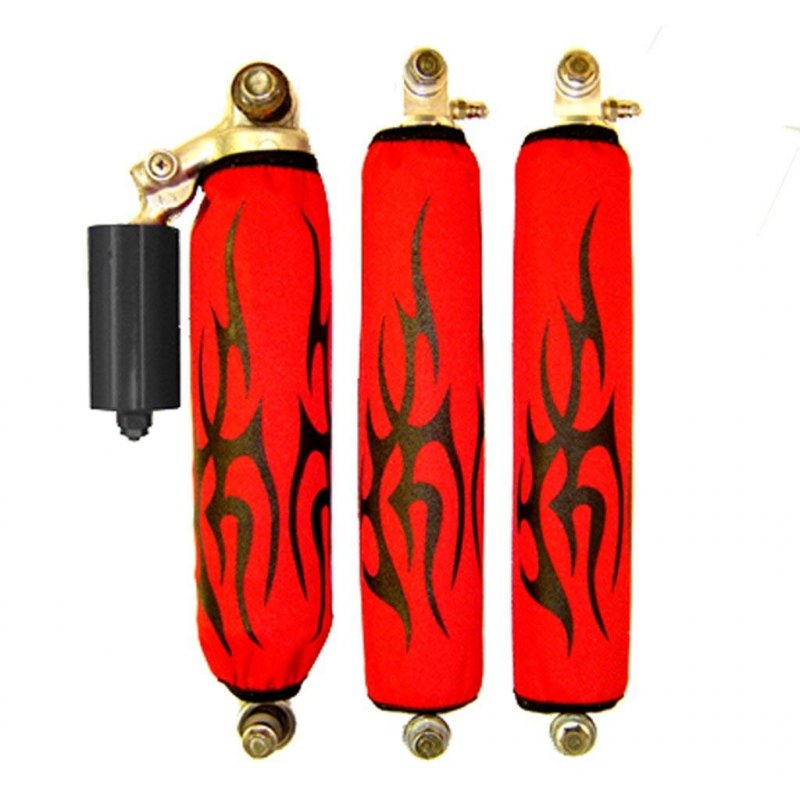 Verde Powersports Red Tribal Shock Covers Vps Cover For Suzuki Lt500 R Quadzilla