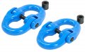 Mytee Products 2 Pack Grade 100 1 Forged Alloy Steel Hammerlock Coupling Link Blue 15 000 Lbs Working Load Limit Heavy Duty 