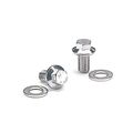 434-2301 Stainless Steel 12 Point Coil Bracket Bolt For Gm Ls Series V8 Polished Grade 8 Hexagon M8 Thread 