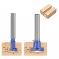 Uxcell 7 16 5 8 Diameter Keyhole Router Bit Set 6mm Shank With 1 2 To Collet Adapter Carbide Tipped Wood Milling T-slot Cutter