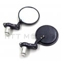 Httmt 1pair 7 8 22mm Aluminium Motorcycle Round Rear View Handle Bar End Side Mirrors