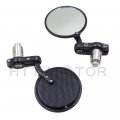 Httmt 1pair 7 8 22mm Aluminium Motorcycle Round Rear View Handle Bar End Side Mirrors