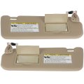Sun Visor Fit For 2005-2008 Hyundai Sonata With Sunroof Left And Right Sides Beige