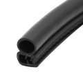 Uxcell 4pcs Black Car Door Scratch Protector Strip Edge Guard Anti-collision Trim