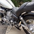 Kuafu Black Motorcycle Battery Panel Cover Fairing Left Right Side Compatible With Yamaha 1984-up Xv 700 750 1000 1100 Virago