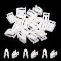 Uxcell Plastic Fasteners Auto Car Trim Instrument Panel Dashboard 20pcs White