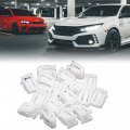 Uxcell Plastic Fasteners Auto Car Trim Instrument Panel Dashboard 20pcs White