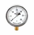 Cole-parmer Kc25-30 H2o Pressure Gauge 1 4 Npt M Process Connection 0 To 30 Water Column 