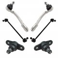 Front Steering And Suspension Kit For 2006 2011 Kia Rio Rio5 Psa32886 With Ball Joints Outer Tie Rods Sway Bar Links