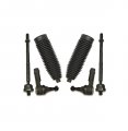 Partsw 6 Pc Front Outer Inner Tie Rod Ends And Steering Gear Bellows Kit Fits Ford F-150 2004-2008 All 4x4 Models Lincoln Mark 