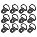 12pcs D Ring Tieown Anchor 3mm Diameter Ds Lashing Ring For Trailer Truck Boat Rv Atv Suv Vehicle Cars Black 