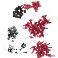 Universal Red Spike Fairing Bolt Kit Screws Sportbike Pack For Yzf R1 R6 R6s B00ywcgve6