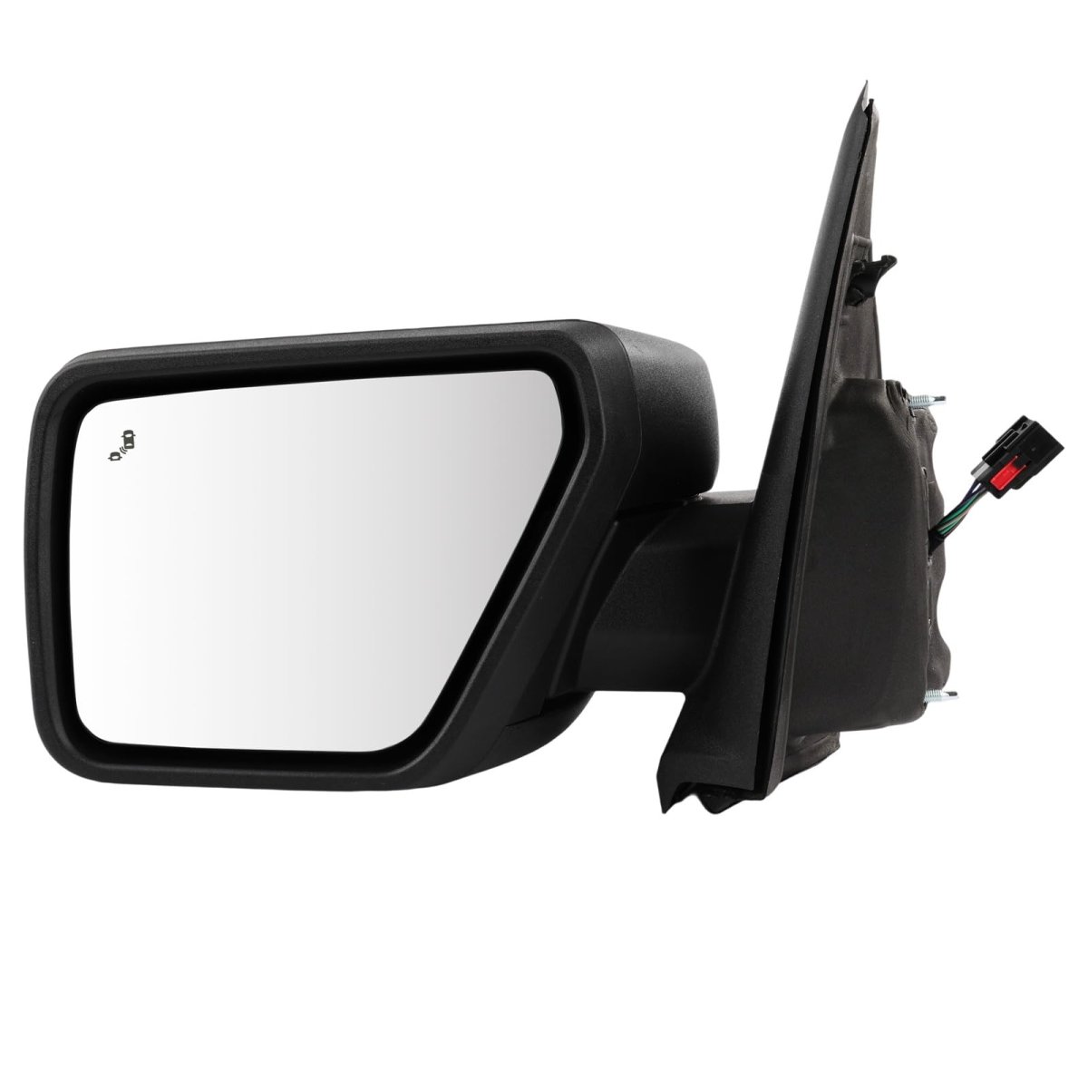 Tow Mirror 2021-2024 Ford For F150 Pickup Truck With Power Adjusted Heated Turn Singal Light Puddle Bilnd Spot Black Cap