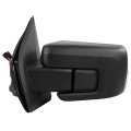 Tow Mirror 2021-2024 Ford For F150 Pickup Truck With Power Adjusted Heated Turn Singal Light Puddle Bilnd Spot Black Cap