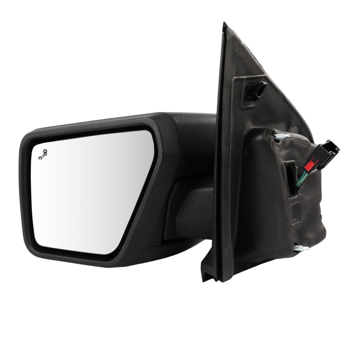 Tow Mirror 2021-2024 Ford For F150 Pickup Truck With Power Adjusted Heated Turn Singal Light Puddle Bilnd Spot Black Cap