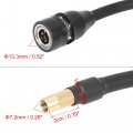 X Autohaux 60cm Flexible Tire Inflator Extension Hose Tube Valve Adapter Replacement With Female Thread For Car