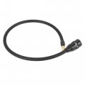 X Autohaux 60cm Flexible Tire Inflator Extension Hose Tube Valve Adapter Replacement With Female Thread For Car