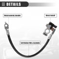 Motoforti Negative Battery Cable Wire With Plug For Ford Escape 2013-2019 Metal Av6z-10c679-p Black Silver Tone
