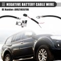Motoforti Negative Battery Cable Wire With Plug For Ford Escape 2013-2019 Metal Av6z-10c679-p Black Silver Tone