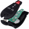 Ocpty 56046773ad 2 Pcs Flip Key Entry Remote Control Uncut Fob Transmitter Replacement For 2013-2016 Dodge Dart Aero Gt Limited