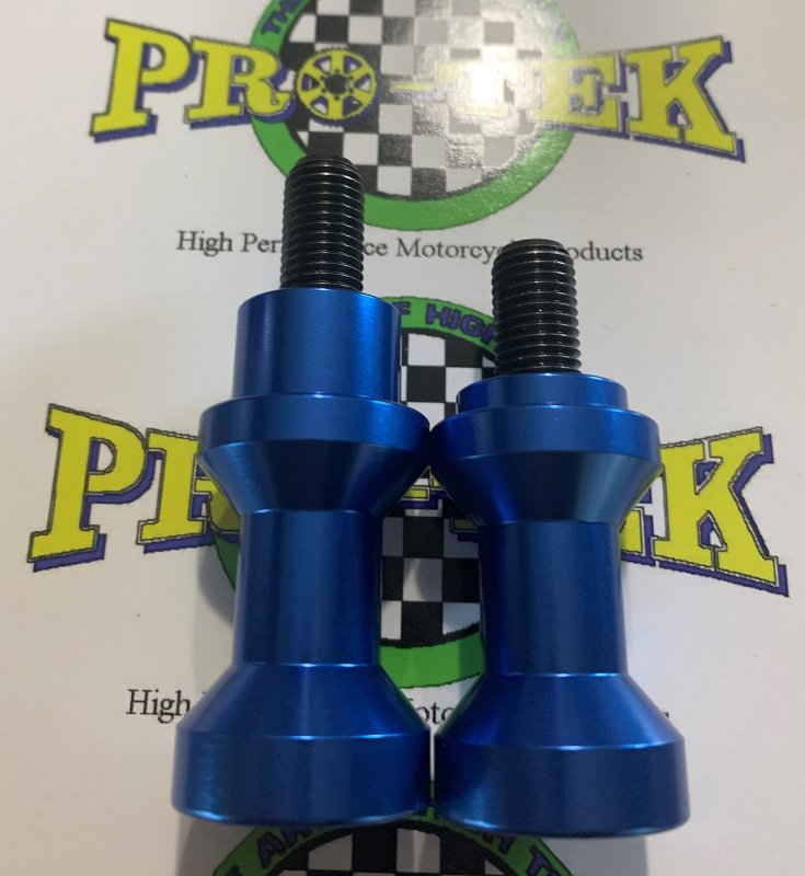 Pro-tek Blue Swing Arm Spools For Kawasaki Zzr600 Zzr-600 2005 2006 2007 2008 2009 Zzr 600 Spool Sliders 10mm Blue