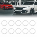 X Autohaux 10pcs M16 Silver Tone Oil Drain Plug Gaskets Replacement No 07119963252